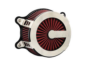 VO2 Cage Fighter Air Cleaner Kit - Brushed Stainless Steel. Fits Sportster 1988-&hellip;