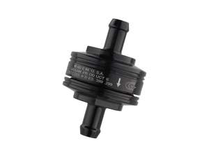 Fuel Taps Lines Filters: Washable Super Mini Inline Fuel Filter. 5/16in. Hose x 0.675in. long. Black Billet Aluminium. - Golan Fuel Taps