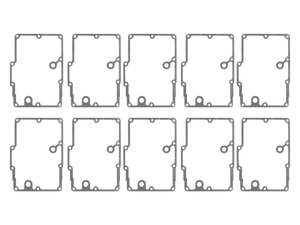 Gaskets Transmission Bt 5 Spd Era: Transmission Oil Pan Gasket - Pack of 10. Fits Dyna 1999-2017 - Cometic Gaskets