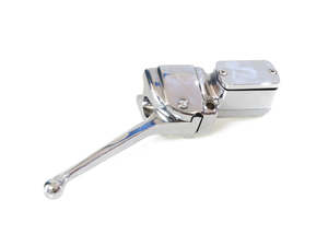 Front Brake Master Cylinder - Chrome. Fits Big Twin & Sportster 1972-1981. - Daytona Japan