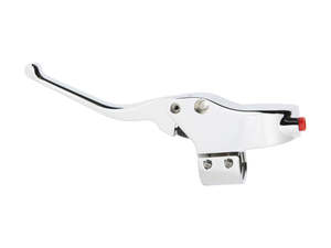 Hand Controls Components Custom: 9/16in. Bore Front Brake Master Cylinder - Chrome. - Hawg Halters