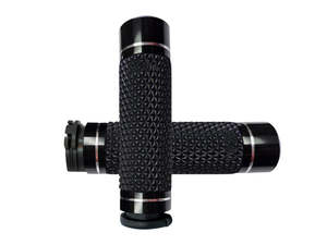 Handgrips Throttle Cable Black: K25 Handgrips - Black. Fits H-D with Throttle Cable - Avon Grips