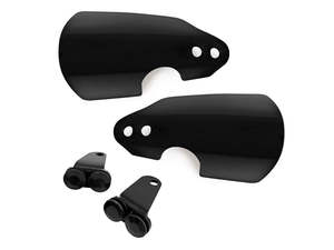 Handlebar Accessories: Handguards - Black. Fits Softail 2018-2024 & Road King 2021up running OEM Front Indicators. - Memphis Shades