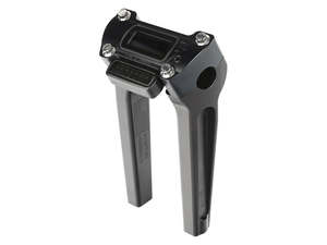 Handlebar Risers Black: 8in. Straight Thrashin Risers - Black. Fits Softail Street Bob, Low Rider ST, Standard & Breakout 2018-2024 - Thrashin Supply