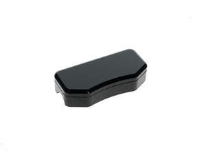 Handlebar Risers Black: Smooth Handlebar Top Clamp with Hidden Bolts - Gloss Black - LA Choppers