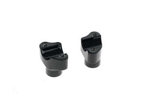 1-1/2in. Tall Risers - Gloss Black. Fits 1in. Handlebar - LA Choppers