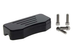 Handlebar Milled Top Clamp with Hidden Bolts - Gloss Black. - Wild 1 Handlebars