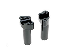 4-1/2in. Tall Risers - Gloss Black. Fits 1in. Handlebar - LA Choppers