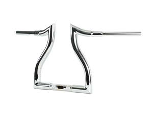 Handlebars 1 1 2 Chrome: 12in. x 1-1/2in. Hammerhead Handlebar - Chrome. Fits Road Glide 2015-2023 & Road King Special 2017-2025 - LA Choppers