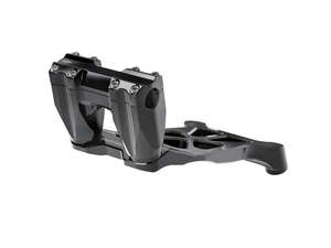 Handlebars Risers Indian: Hart Luck Riser Base & 3in. Iso Risers - Black. Fits Indian Chieftain 2025up - Kraus Moto