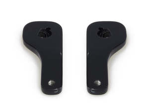 Mirror Drop-Down Brackets - Black. Fits Street Glide and Ultra Glide 2014up. - LA Choppers