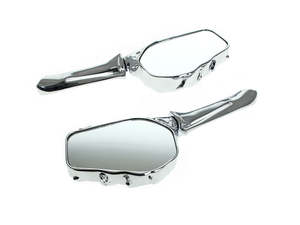Mirrors Black: Skeleton Hand Mirrors - Chrome - Rollies Speed Shop