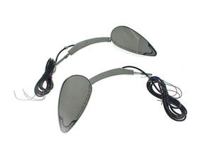Mirrors Black: LED Mirrors Run/Turn - Chrome. - Custom Dynamics
