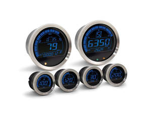 Gauges Bagger Dresser 2004 2013: Speedometer & Tachometer - 6 Gauge Kit - Silver. Fits Touring 2004-2013 with Fairing. - Koso
