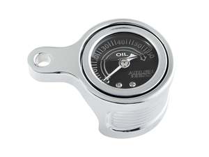 Oil Volt Temp Other Gauges: Method Oil Pressure Gauge - Chrome. Fits Milwaukee-Eight 2017up. - Arlen Ness
