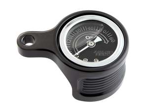 Method Oil Pressure Gauge - Black. Fits Milwaukee-Eight 2017up. - Arlen Ness