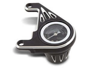 Oil Volt Temp Other Gauges: Oil Pressure Gauge - Black. Fits Twin Cam 1999-2017. - Arlen Ness