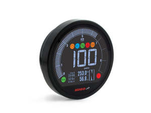 3-3/8in. Round Speedometer with Tachometer - Black. Fits Dyna 2004-2011, Sportst&hellip;