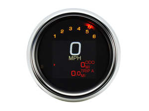 3-3/8in. Round KPH Speedometer with Tachometer - Chrome. Fits Softail Fat Bob 20&hellip;