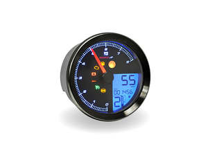 3-3/8in. Round Speedometer with Tachometer - Black. Fits Softail Fat Bob 2018up,&hellip;