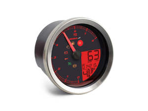 3-3/8in. Round Speedometer with Tachometer - Silver. Fits Dyna 2004-2011, Sports&hellip;