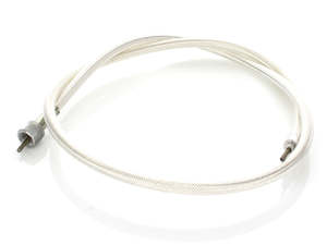 Speedo Drives Sensors Cables: 40in. Speedo Cable with 12mm Nut - Platinum Braided. - Barnett Clutches
