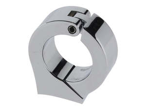 Speedos Mts Custom App: Cup Mounting Bracket - Chrome. Fits 1-1/4in. Diameter Handlebars using Dakota 3-3/8in. Gauge Cup. - Dakota Digital