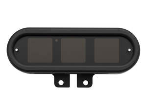 Handlebar Mounted Oval Speedometer/Tachometer - Black. Fits Softail 2011-2017, D&hellip;