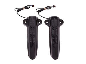 Forkini Lower LED Fork Leg Covers - Black. Fits Touring 2014up - Ciro3D