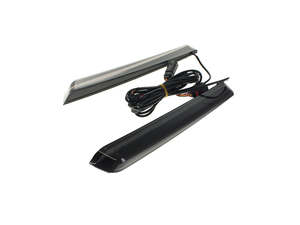 Accessory Lighting: Saddlebag LED Lights. Red Run/Brake, Amber Turn, Smoke Lens. Fits Touring 2014-24 with HD Extended Bags. - Hoglights