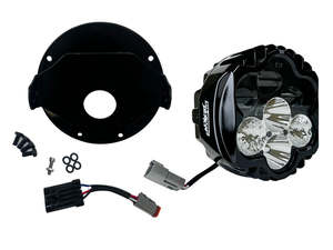 Headlights Black: Shark Demon LED Headlight Kit - Black. Fits Softail Low Rider ST & El Diablo 2022up - Custom Dynamics