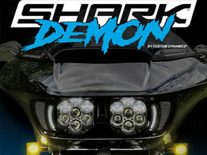 Shark Demon 2 Performance LED Headlight Kit - White & White. Fits Road Glide 201&hellip;
