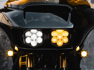 Shark Demon 2 Performance LED Headlight Kit - White & Yellow. Fits Road Glide 20&hellip;