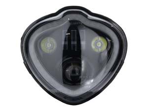 LED Headlight Insert - Black. Fits Kawasaki Vulcan S 2015up. - Hoglights