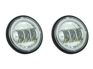 4-1/2in. LED Passing Lamp Inserts with Halo - Chrome. - Letric Lighting Co