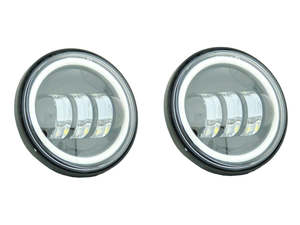 4-1/2in. LED Passing Lamp Inserts with Halo - Black. - Letric Lighting Co