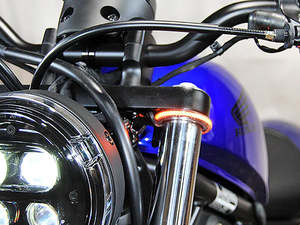 Taillight Associated Parts: 360 degrees Front Turn Signal with Clear Lens. Fits Honda CMX / Rebel 500cc 2017up - New Rage Cycles
