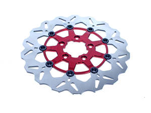 11.5in. Front Floating Wave Disc Rotor with Red Carrier. Fits Big Twin 2000up & &hellip;
