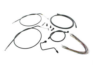 Black Cable Kit to Suit 16in. Burleigh Highball Apes. Fits Nightrod Special 2008&hellip;