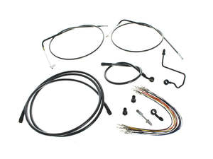 Black Cable Kit to Suit 12in. Burleigh Highball Apes. Fits Nightrod Special 2008&hellip;