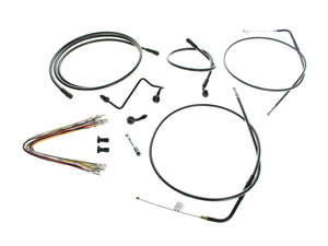 Black Cable Kit to Suit 14in. Burleigh Highball Apes. Fits Nightrod Special 2008&hellip;