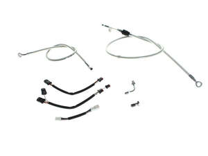 Cables Hydraulic Lines: Sterling Chromite Cable Kit. Suits 12in. Ape Hangers on Breakout 2018-2024 - Magnum Shielding