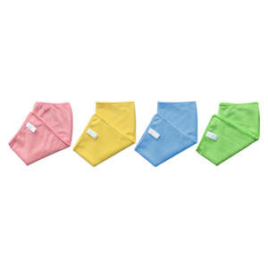 Frontpage: Microfibre Cloth 30x60cm 280gsm (10 Pack) – BLUE/RED/GREEN/YELLOW