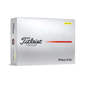 Golf Balls: Titleist 2025 Pro V1x Golf Ball - Yellow