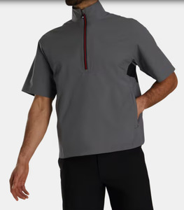 Wet Weather: FootJoy HydroLite X Short Sleeve Rain Shirt | Black Charcoal