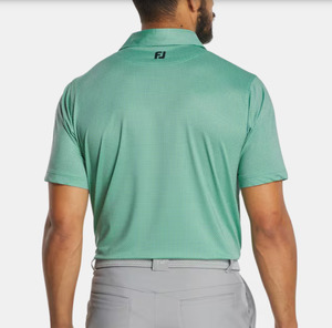 Polos: FootJoy Circle Foulard Lisle | Seafoam Navy