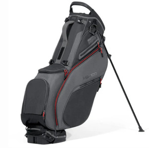 Carry Bags: Bag Boy HB- 100 Stand Golf Bag | Charcoal Black Red