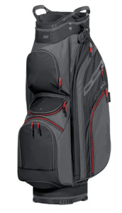 Cart Bags: Bag Boy CB- 100 Cart Golf Bag | Charcoal Black Red