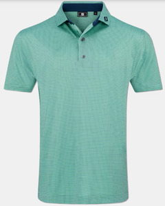 FootJoy Polo Circle Foulard Lisle | Sea Foam Navy