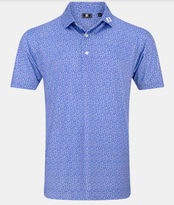 FootJoy Polo Arc Geo Lisle |  Violet White Pink
